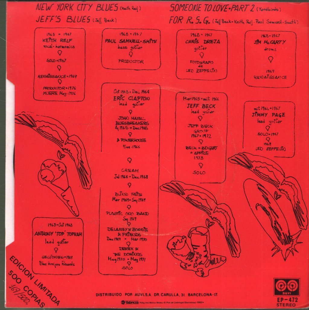 Yardbirds - Yardbirds Play Blues - 7 Inch