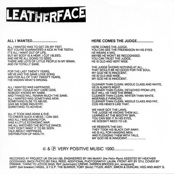Leatherface - Beerpig - 7 Inch