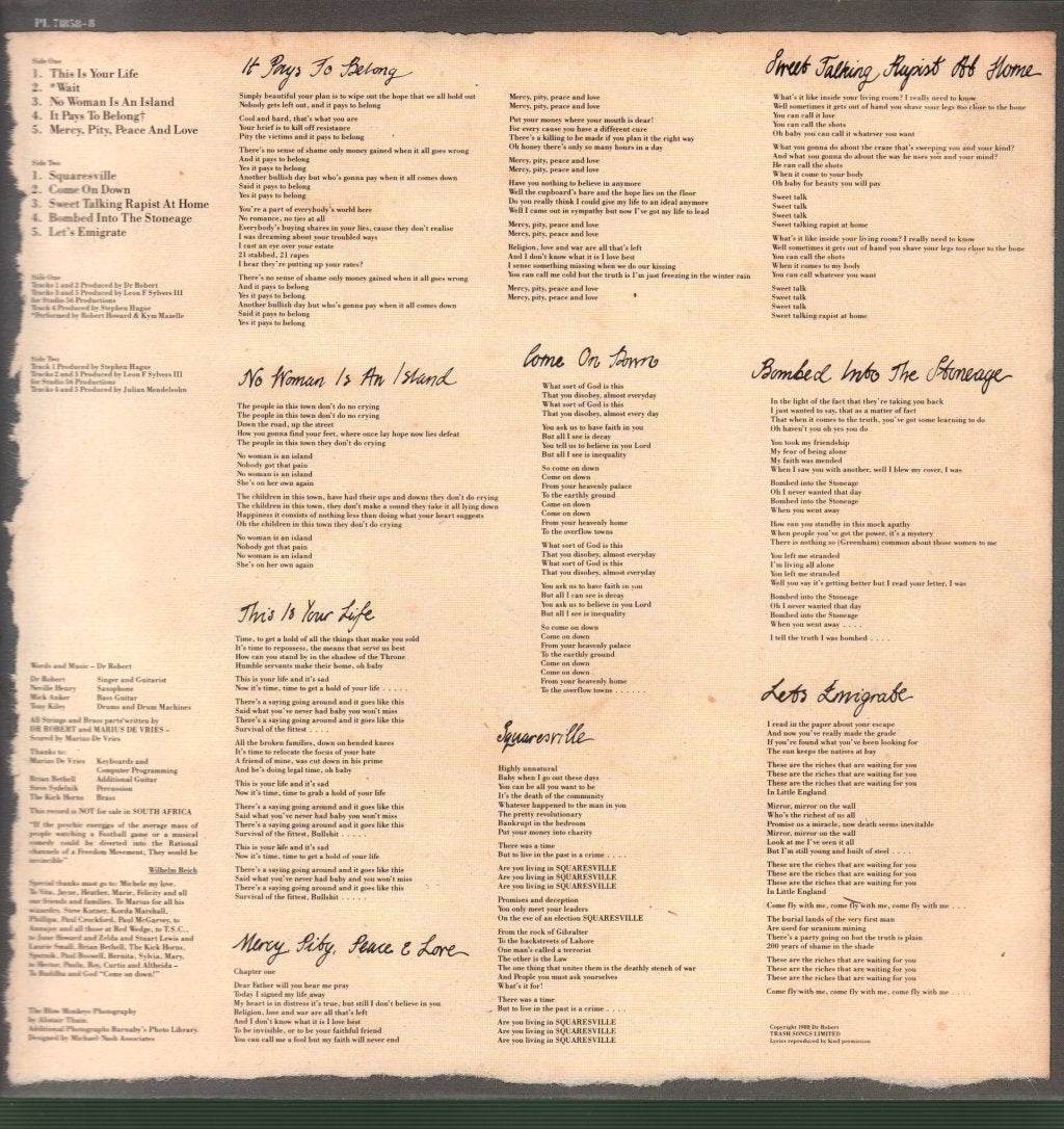 Blow Monkeys - Whoops! There Goes The Neighbourhood - Lp