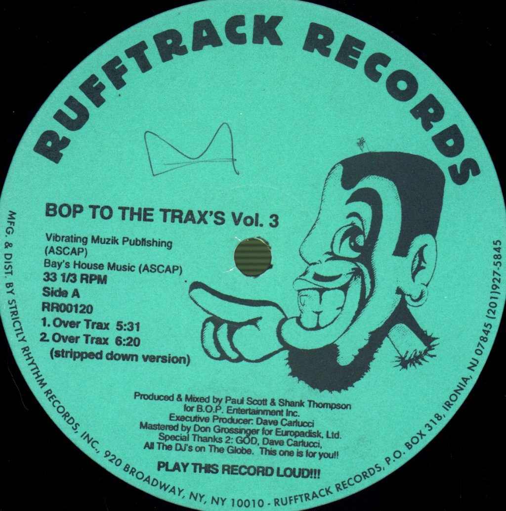 B.o.p. - Bop To The Trax's Vol. 3 - 12 Inch