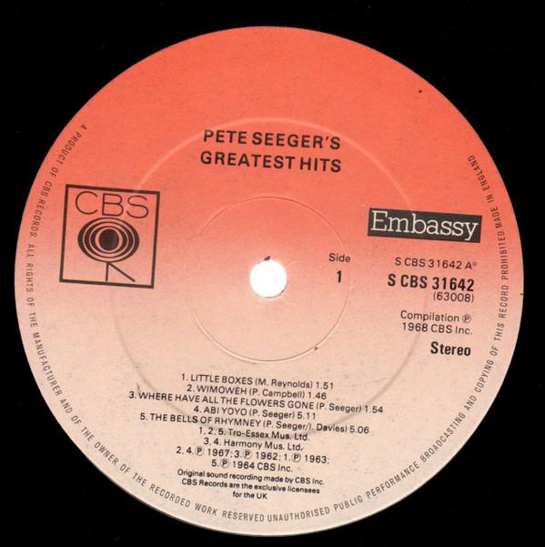 Pete Seeger - Greatest Hits - Lp