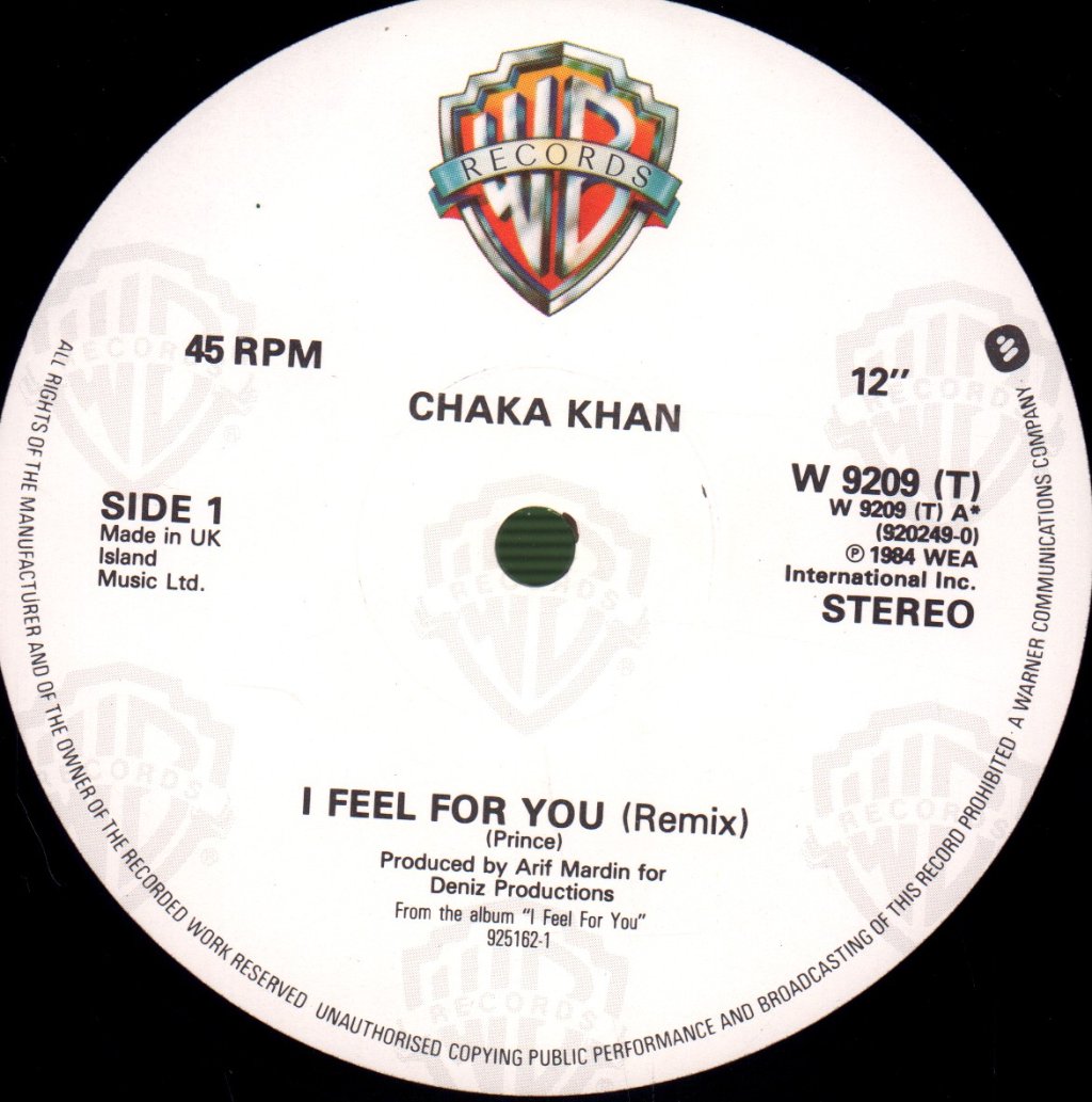 Chaka Khan - I Feel For You - 12 Inch
