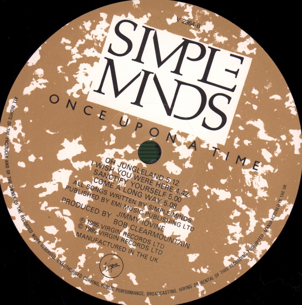 Simple Minds - Once Upon A Time - Lp
