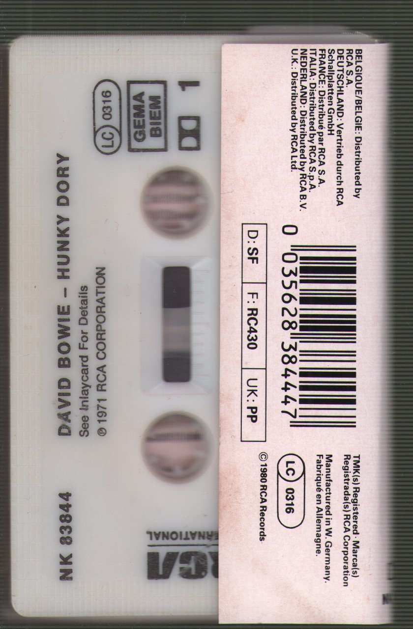 David Bowie - Hunky Dory - Cassette