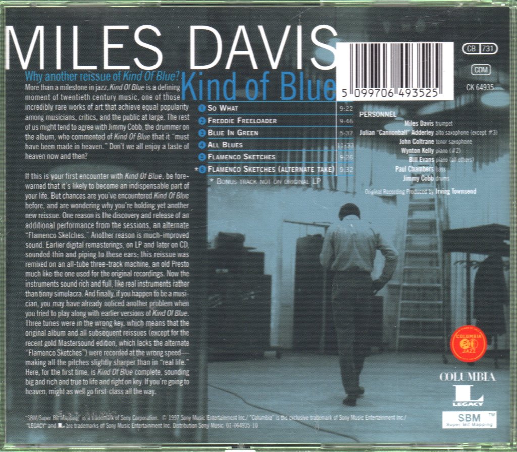 Miles Davis - Kind Of Blue - Cd