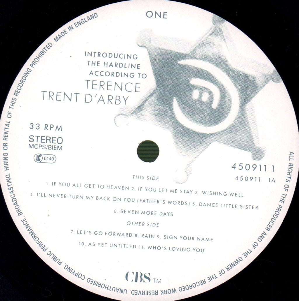 Terence Trent D'Arby - Introducing The Hardline According To - Lp