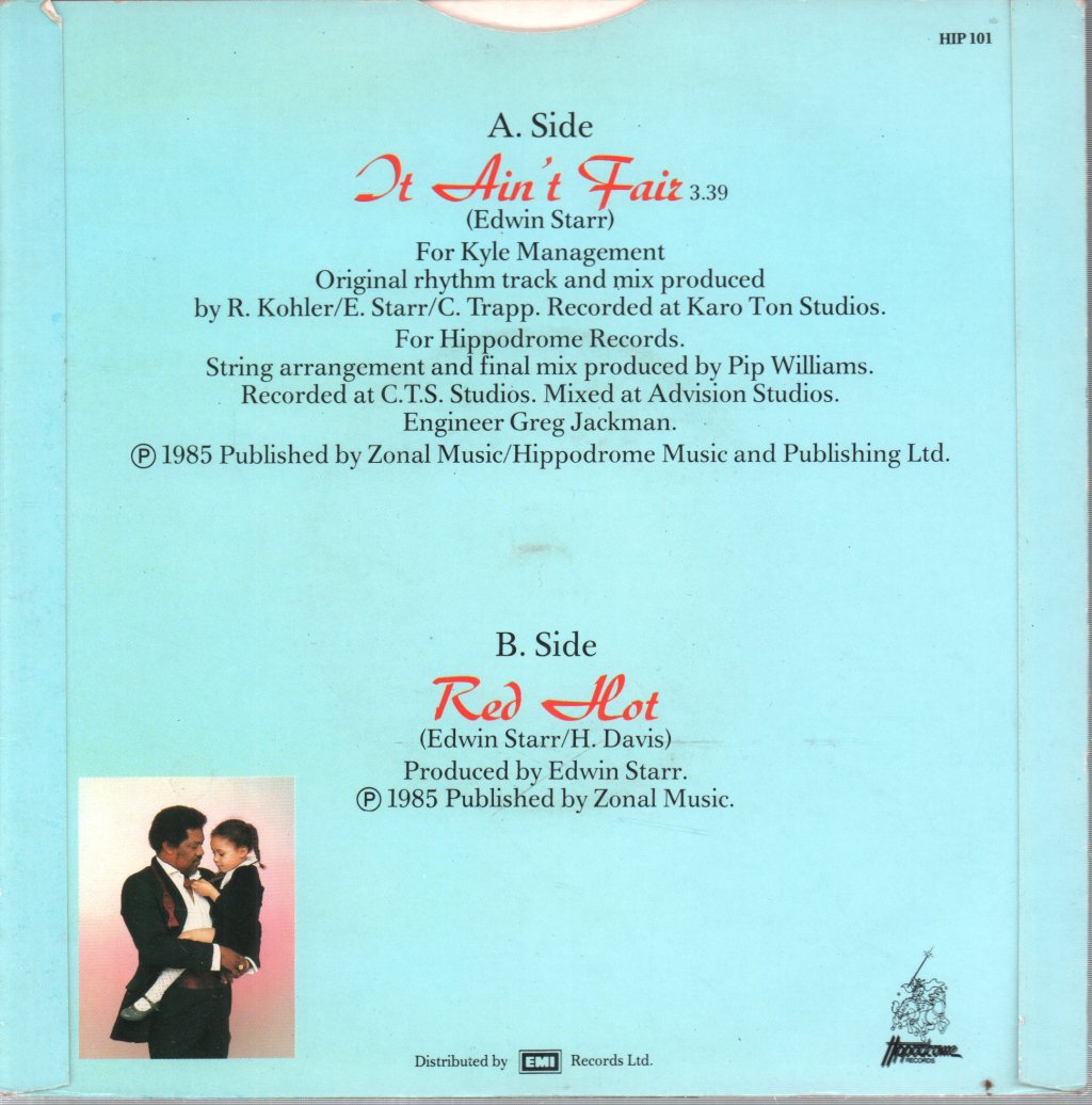 Edwin Starr - It Ain't Fair - 7 Inch
