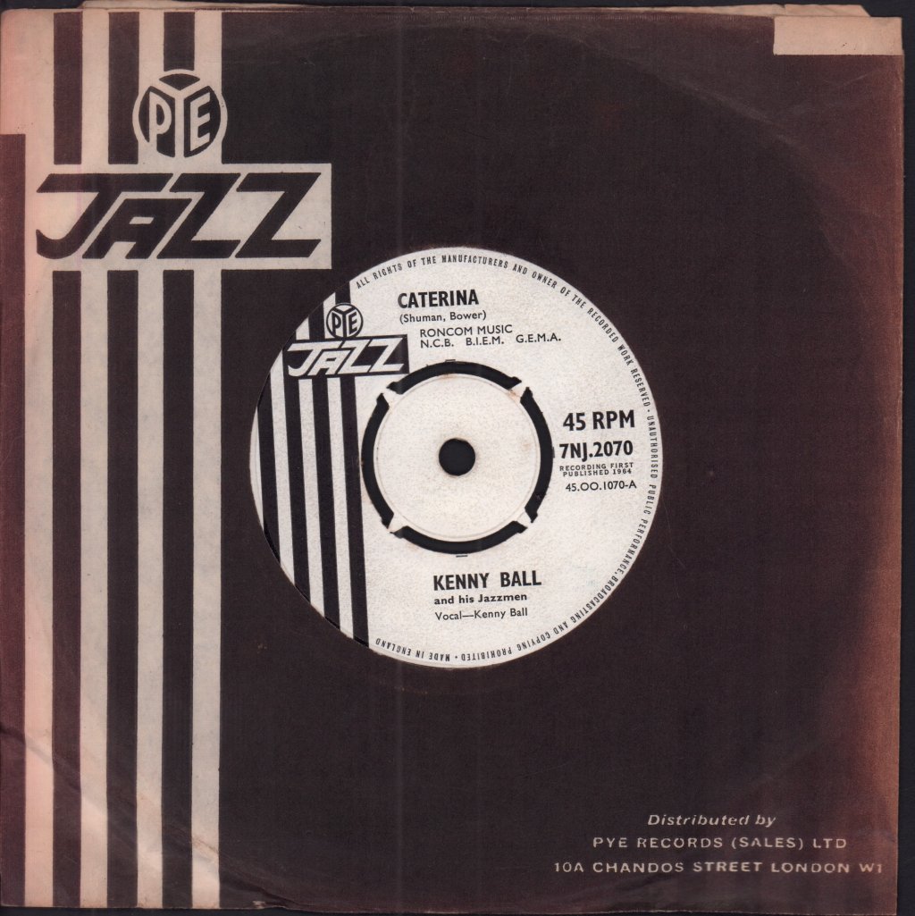 Kenny Ball And His Jazz Men - Caterina - 7 Inch