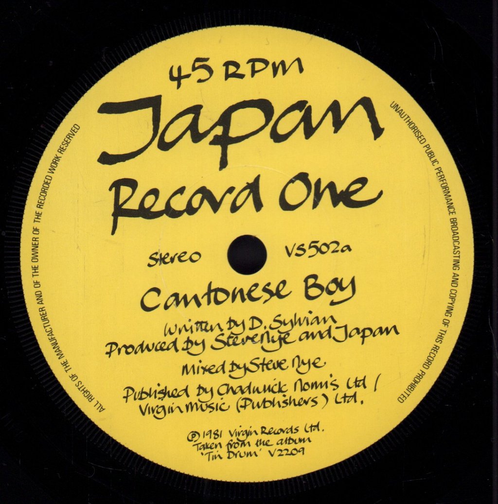 Japan - Cantonese Boy - Double 7 Inch