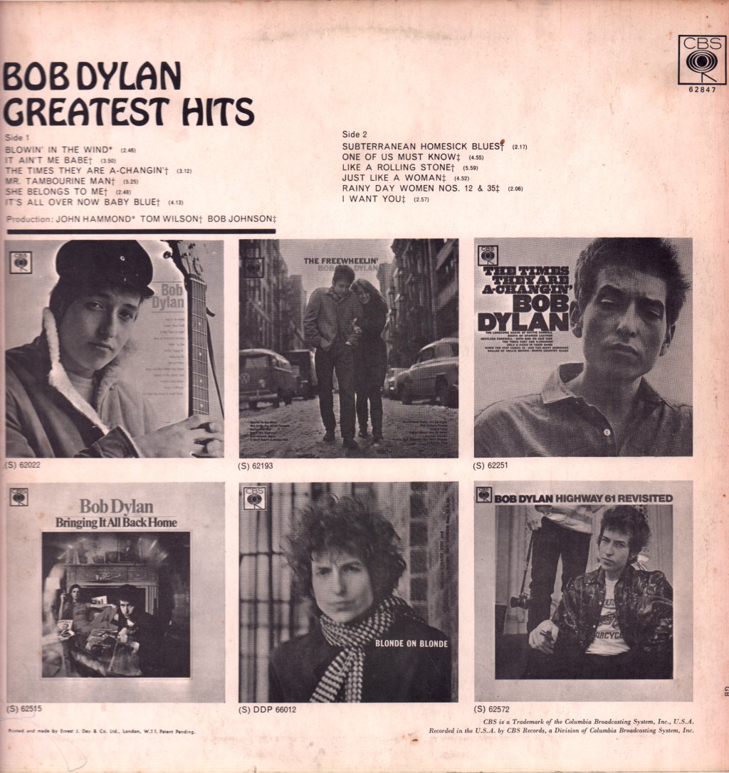 Bob Dylan - Greatest Hits - Lp