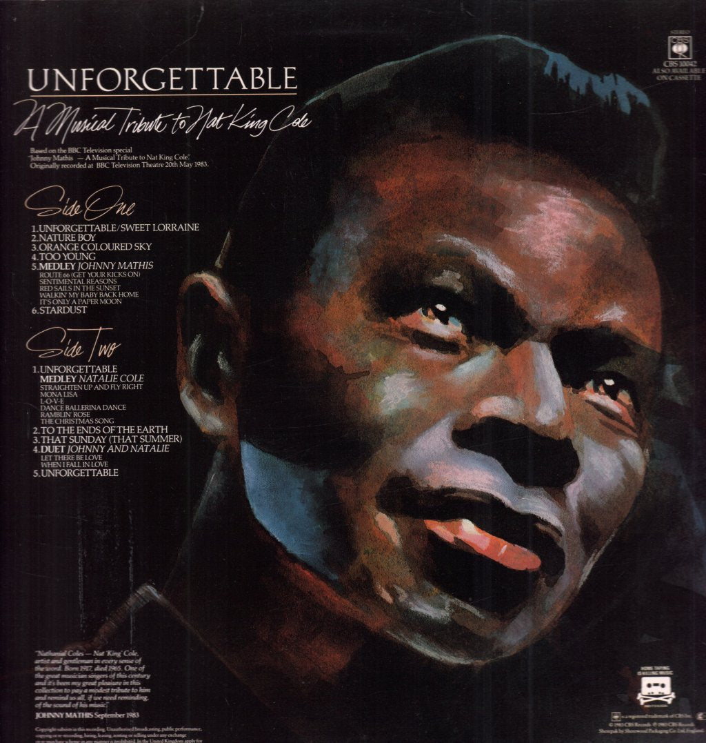 Johnny Mathis And Natalie Cole - Unforgettable A Musical Tribute To Nat King Cole - Lp