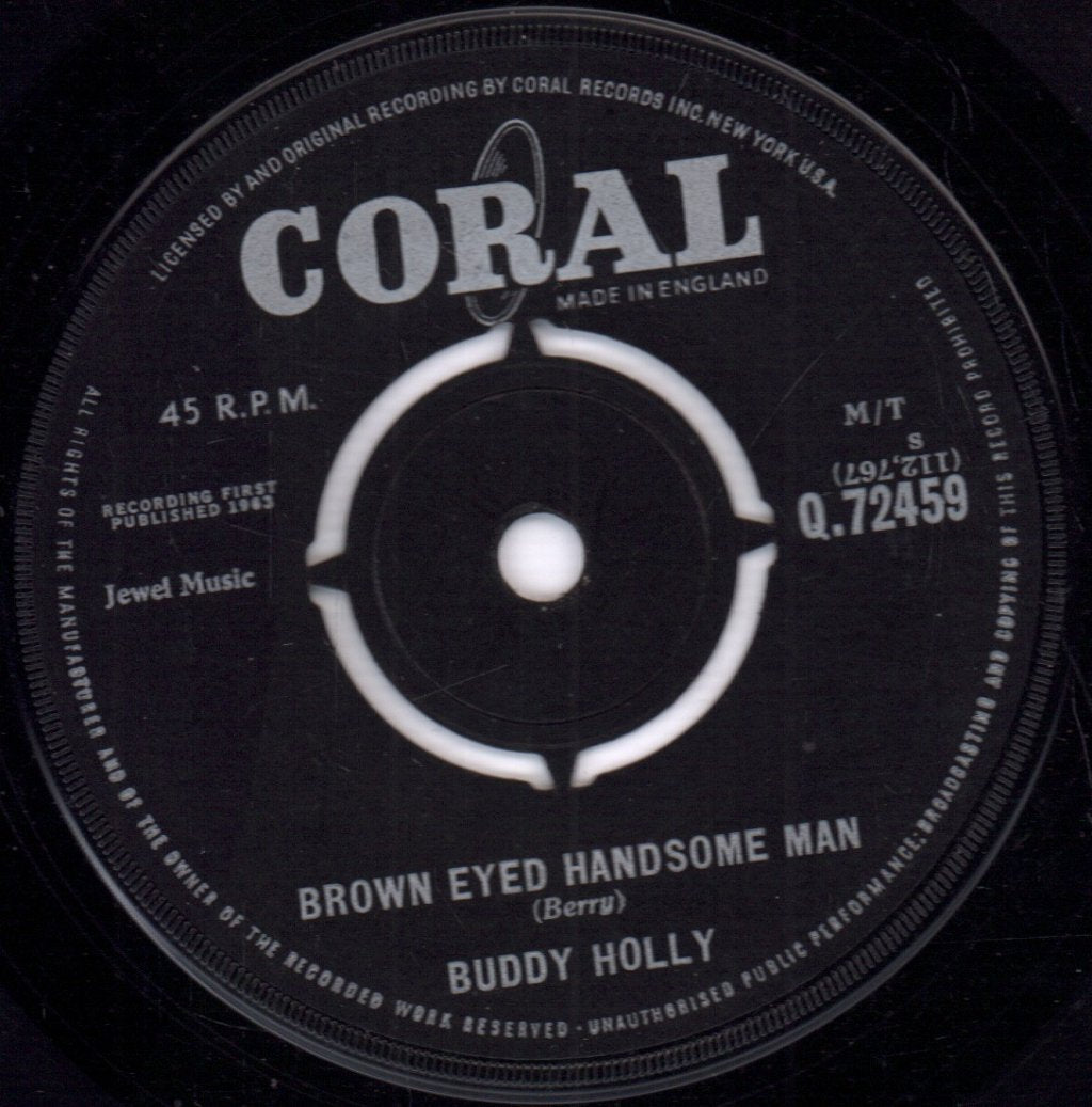Buddy Holly - Brown Eyed Handsome Man - 7 Inch