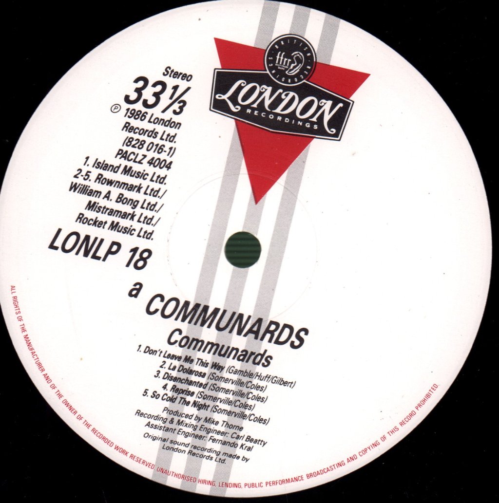 Communards - Communards - Lp