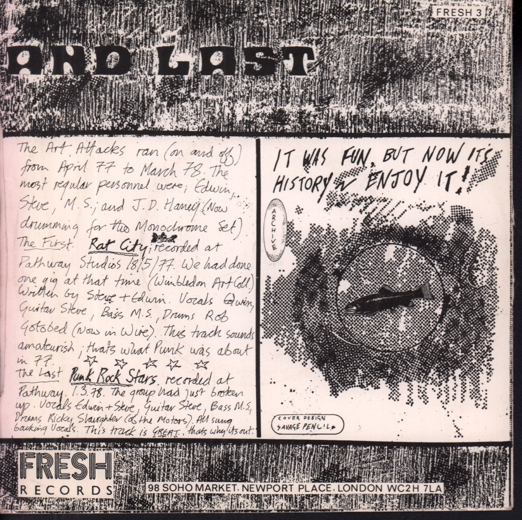 Art Attacks - First And Last - 7 Inch