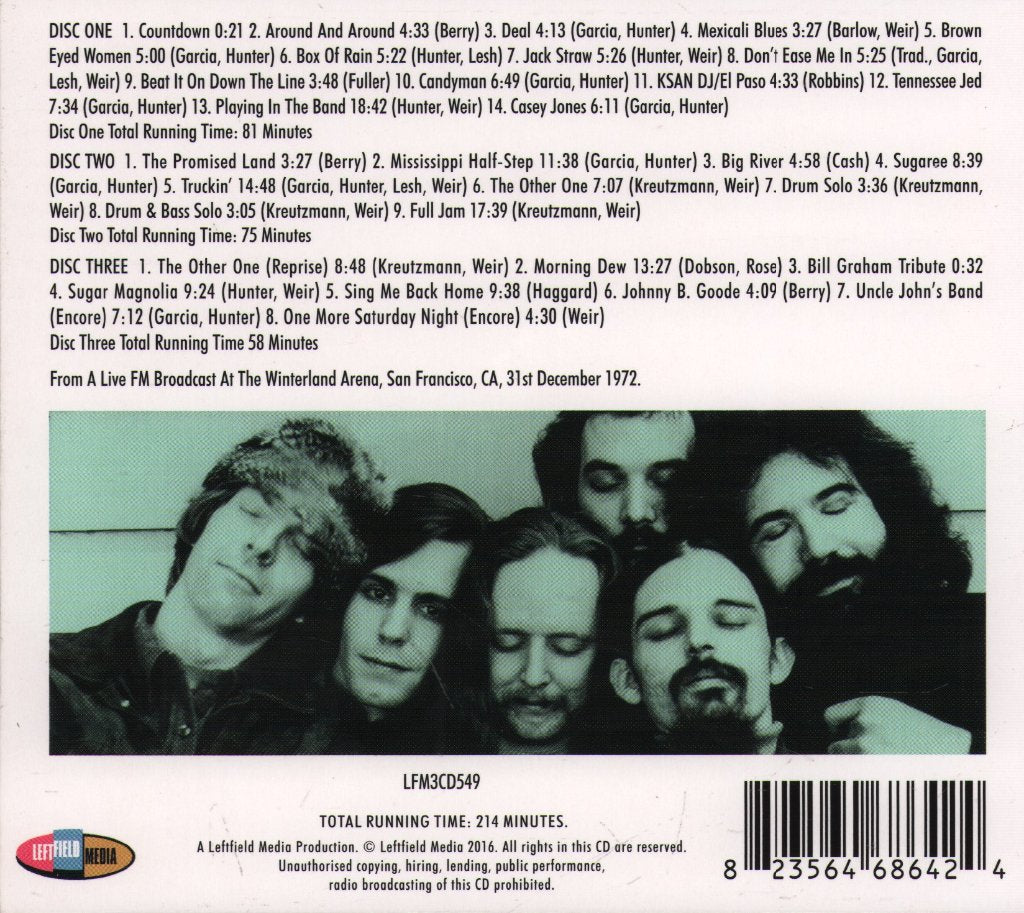 Grateful Dead - Hogmanay '72 - Cd Set