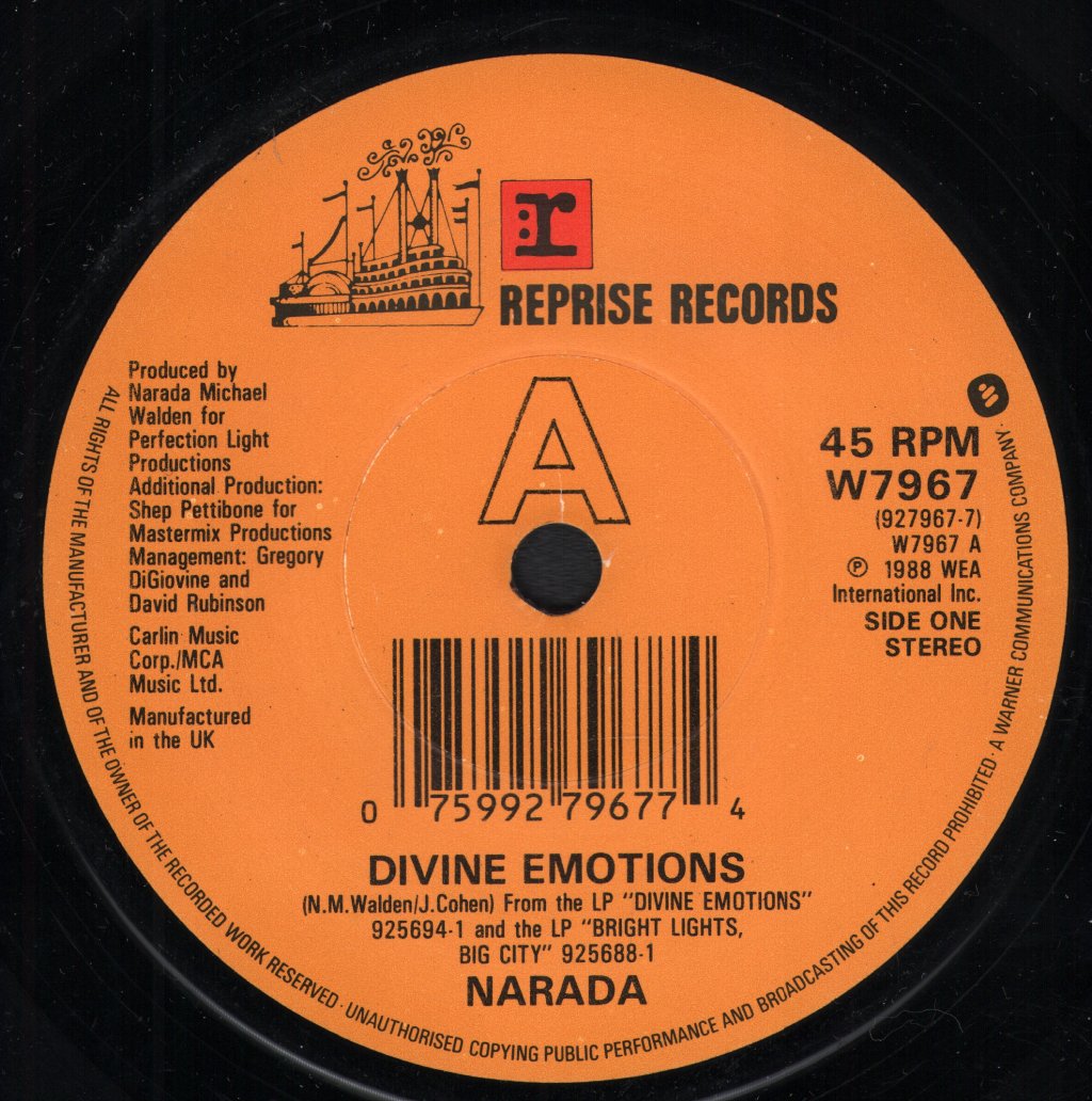 Narada - Divine Emotions - 7 Inch