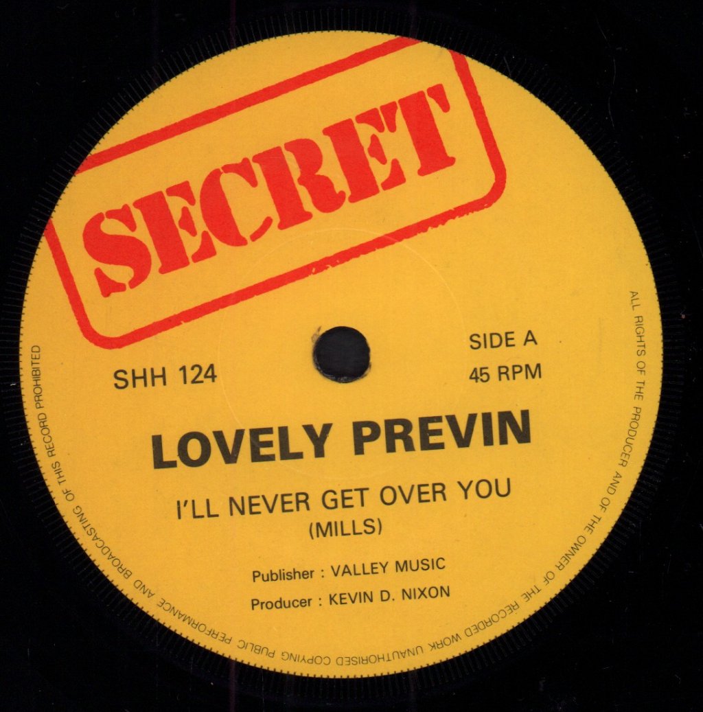 Lovely Previn - I'll Never Get Over You - 7 Inch