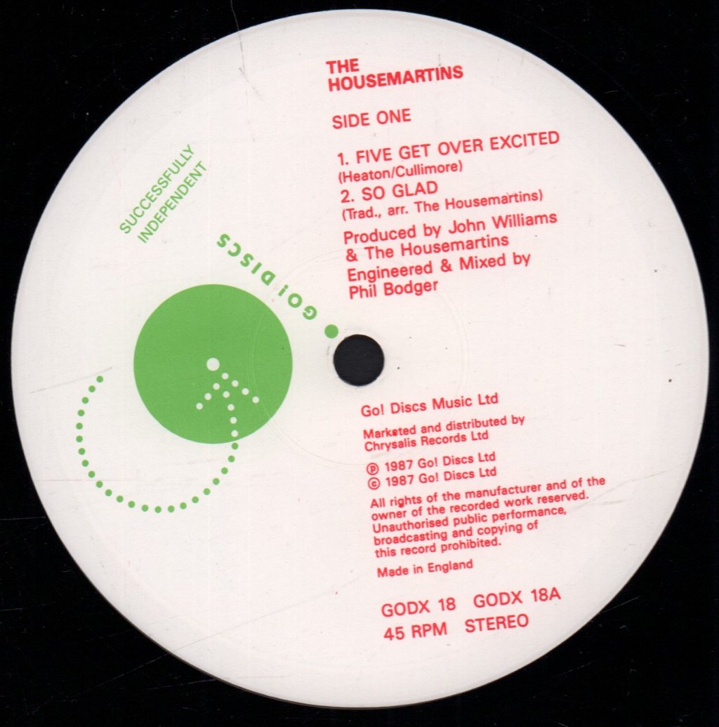 Housemartins - Five Get Over Excited - 12 Inch