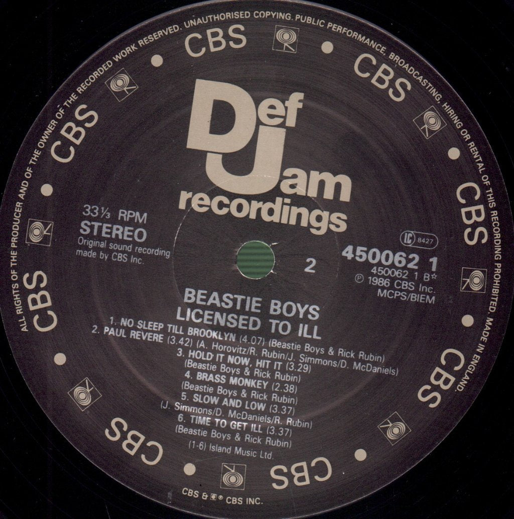 Beastie Boys - Licensed To Ill - Lp