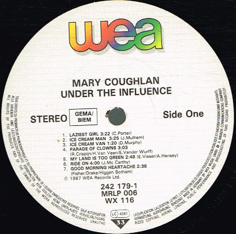 Mary Coughlan - Under The Influence - Lp