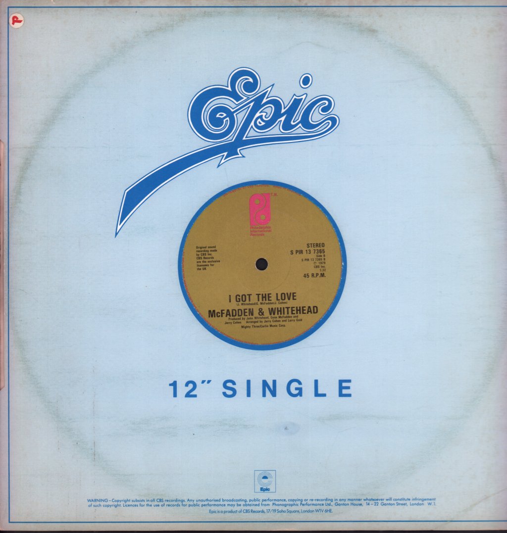 McFadden And Whitehead - Ain't No Stoppin' Us Now - 12 Inch