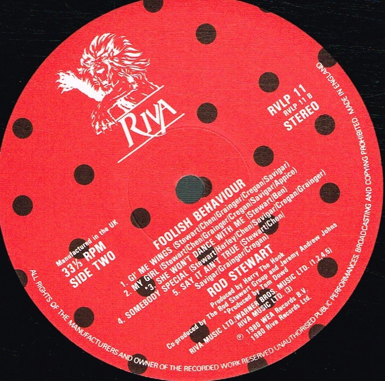 Rod Stewart - Foolish Behaviour - Lp