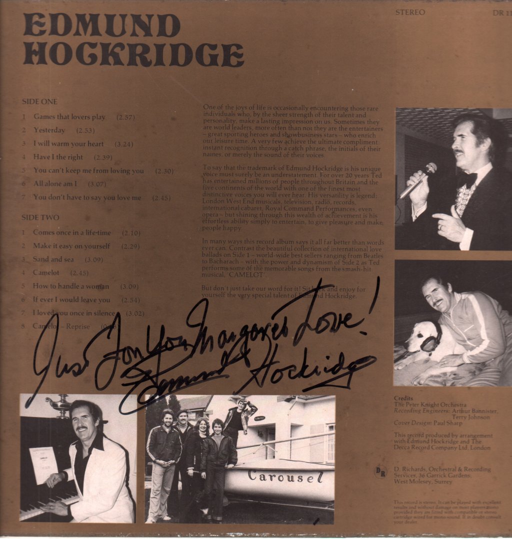 Edmund Hockridge with the peter knight orchestra - Edmund Hockridge with the peter knight orchestra - Lp