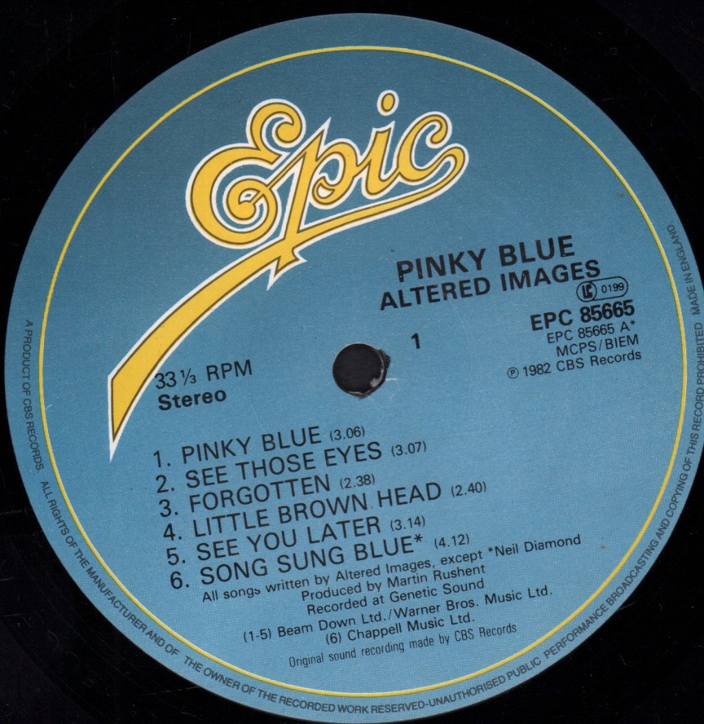 Altered Images - Pinky Blue - Lp