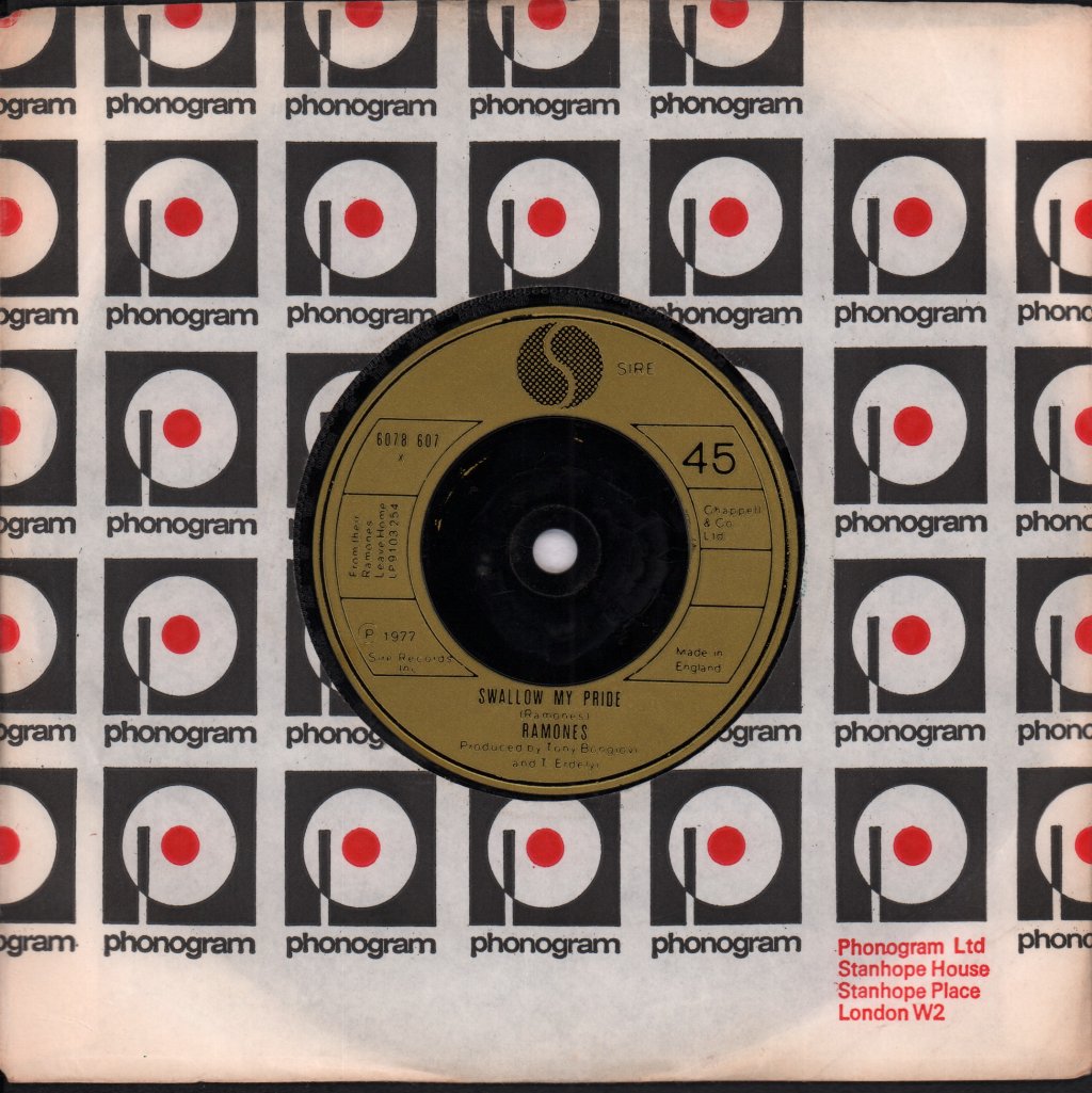 Ramones - Swallow My Pride - 7 Inch