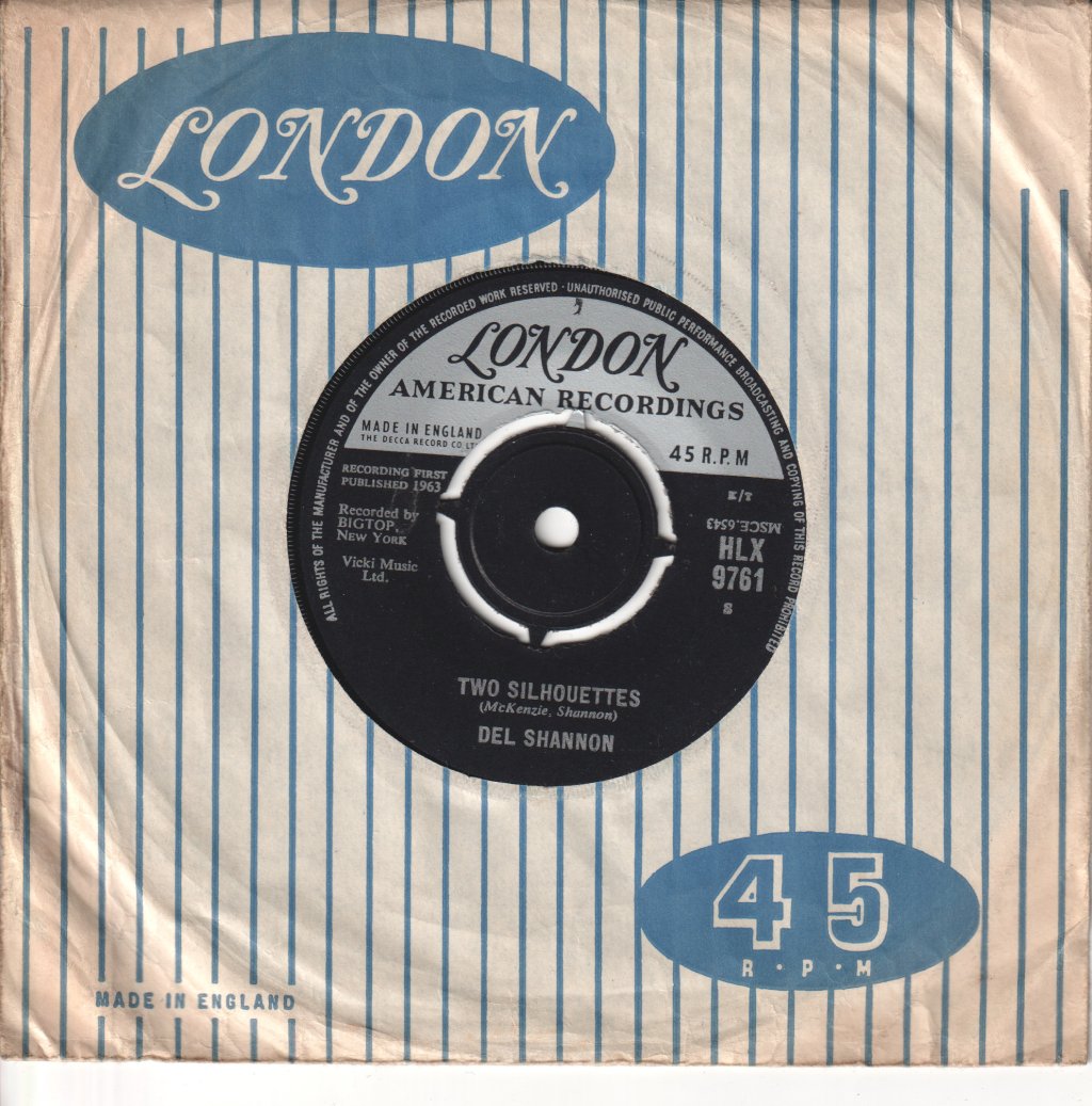 Del Shannon - Two Silhouettes - 7 Inch