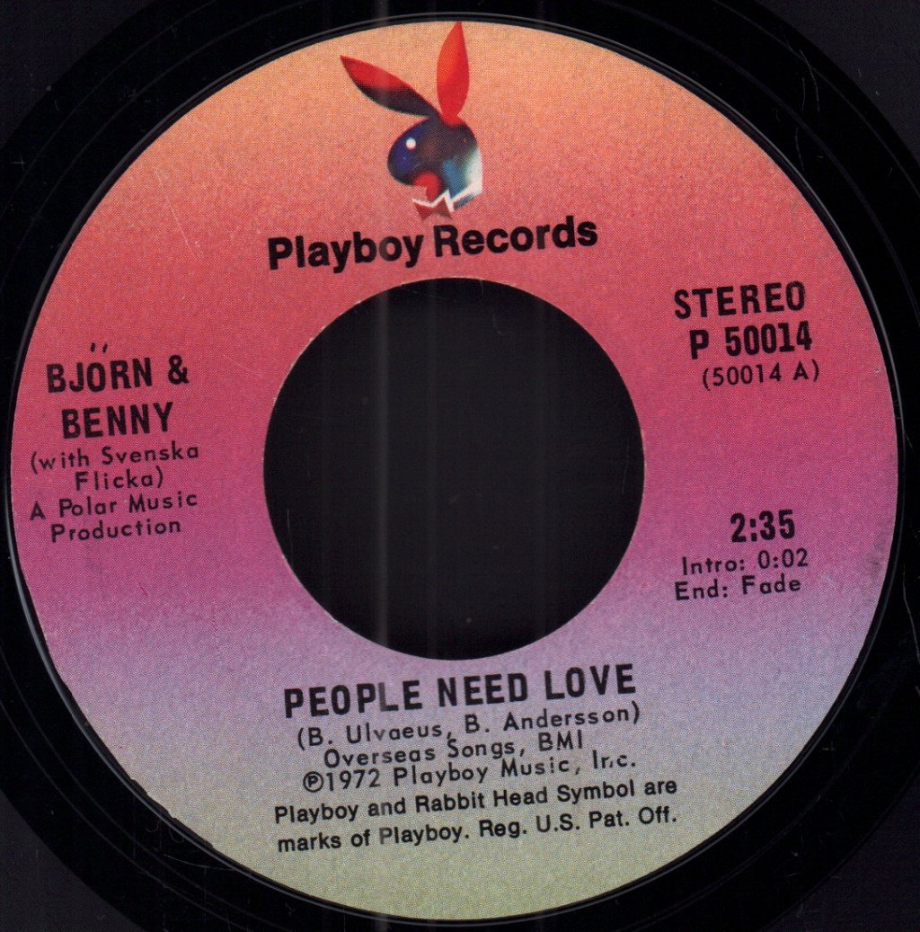 bjorn & benny with svenska flicka (abba) - People Need Love / Merry-Go-Round - 7 Inch
