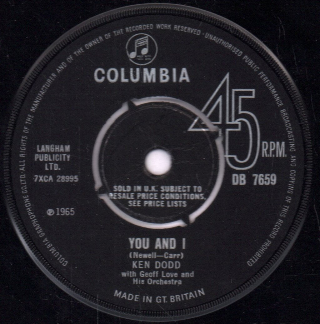 Ken Dodd - Tears - 7 Inch