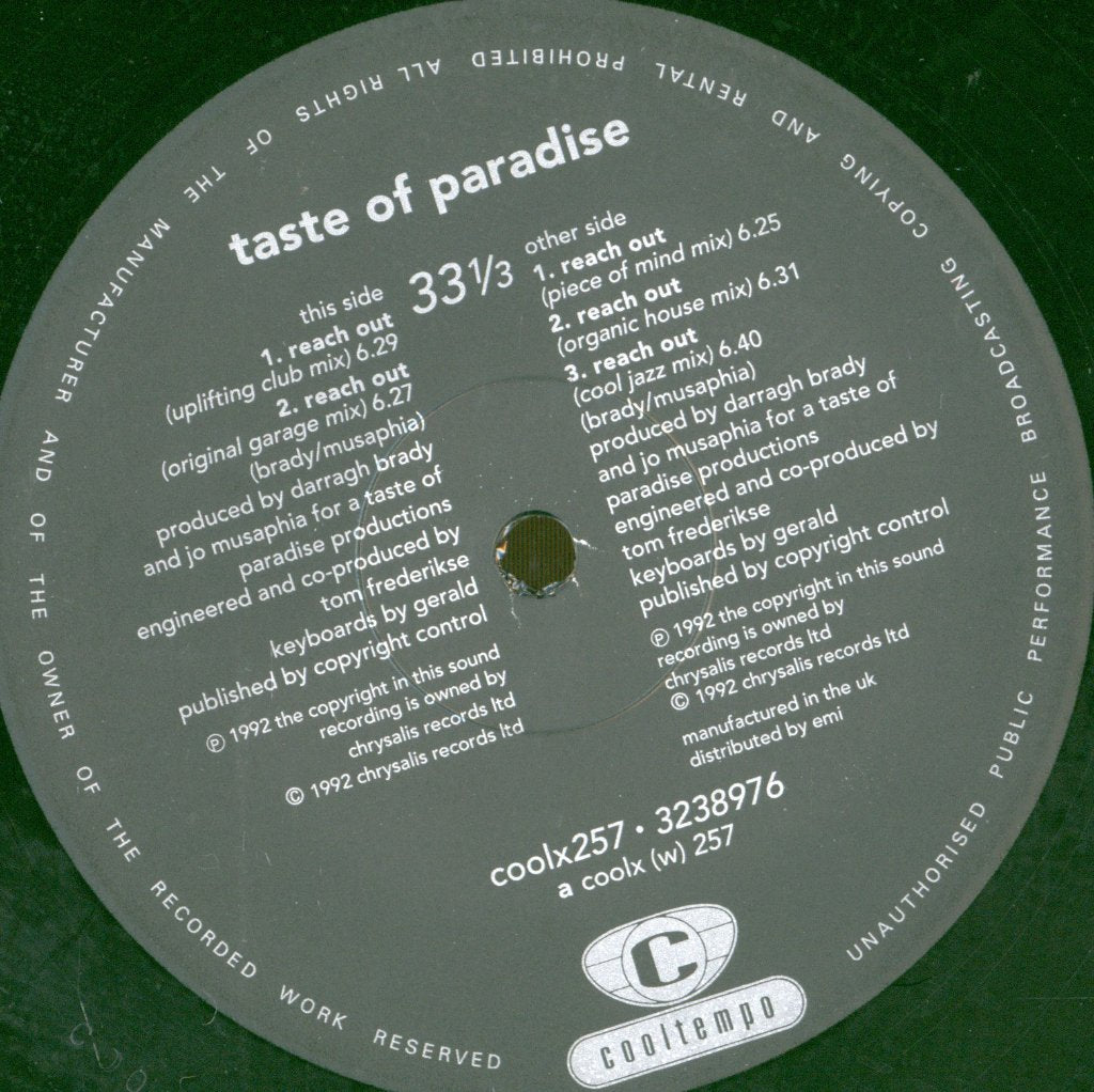 Taste Of Paradise - Reach Out - 12 Inch