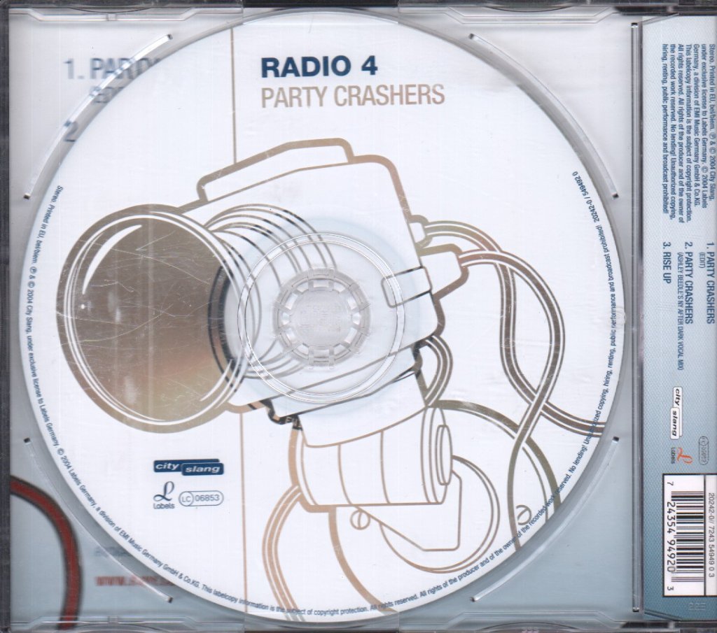 Radio 4 - Party Crashers - Cd