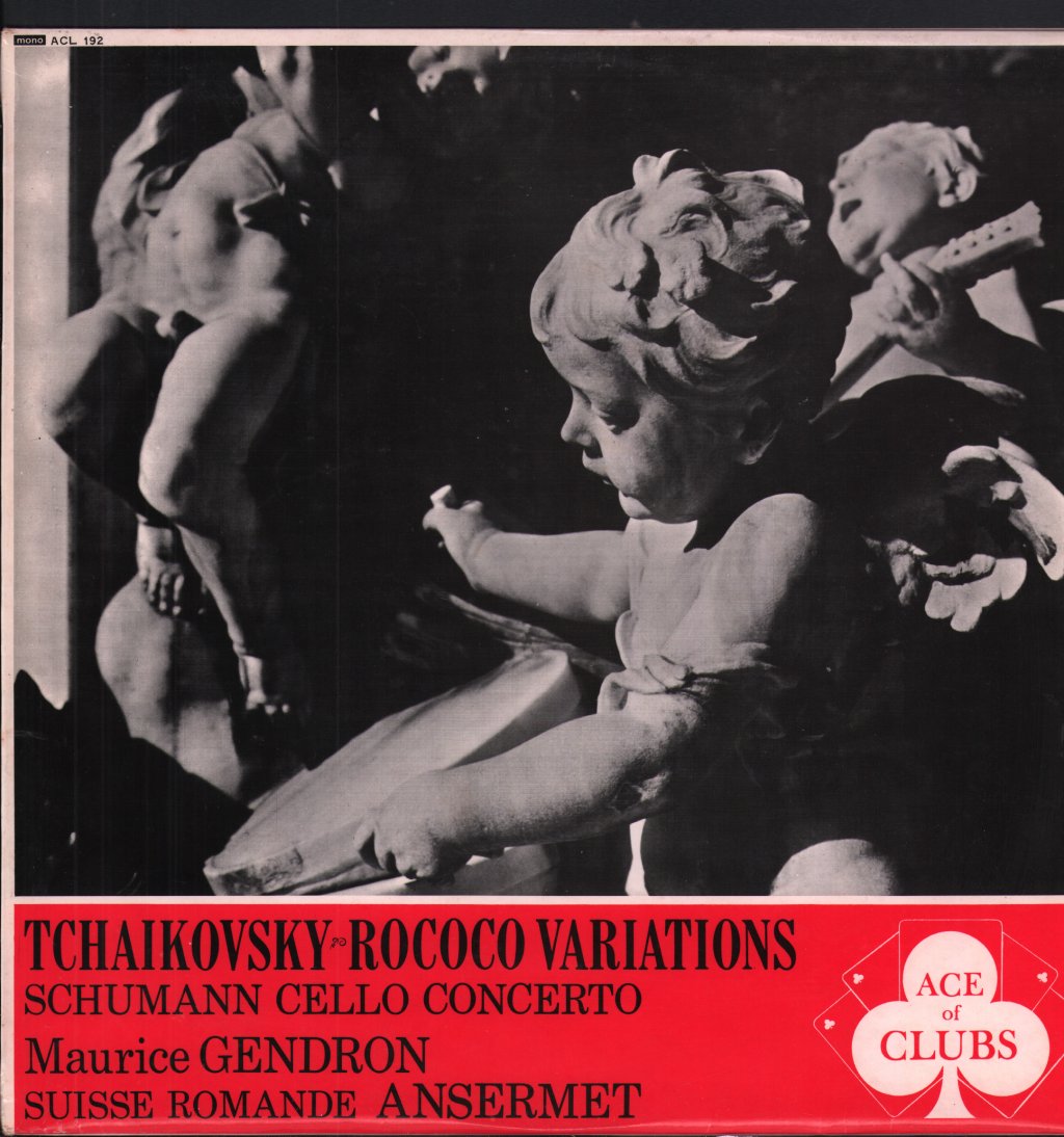Maurice Gendron / Ernest Ansermet / Suisse Romande - Tchaikovsky - Rococo Variations / Schumann Cello - Lp