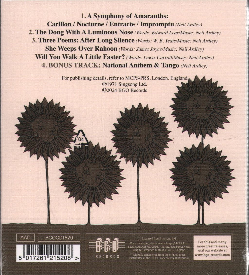 Neil Ardley - A Symphony of Amaranths - Cd