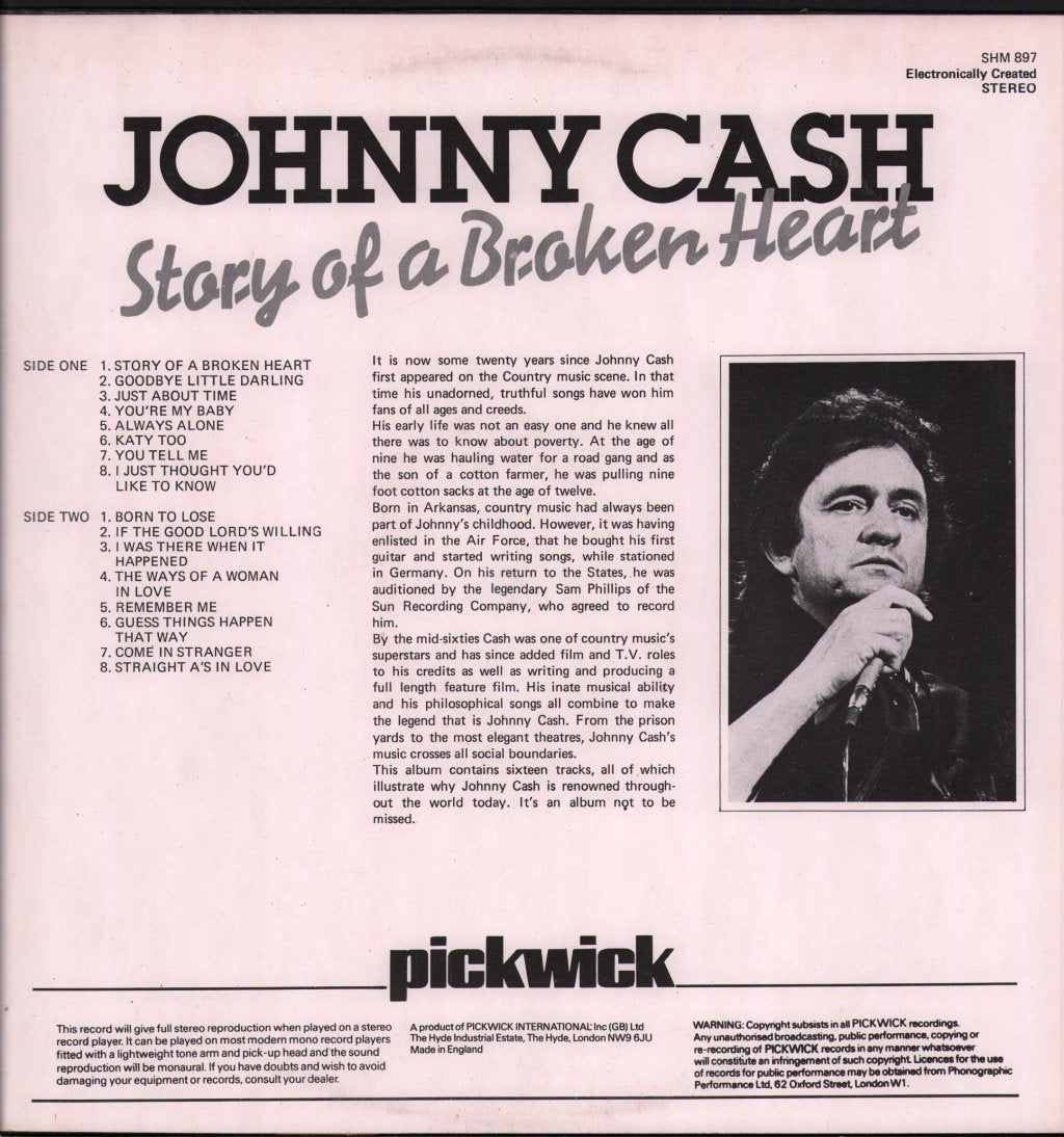 Johnny Cash - Story Of A Broken Heart - Lp