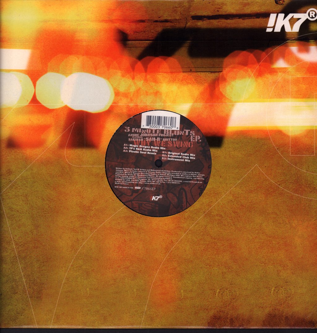 Andre Johnson Project featuring sakinah sah b britton - 3 Minute Blunts EP - 12 Inch