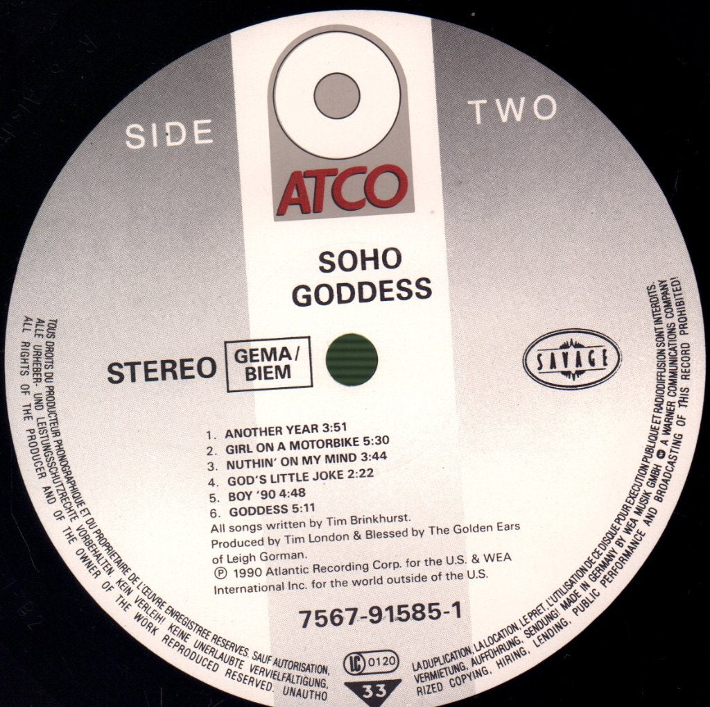Soho - Goddess - Lp