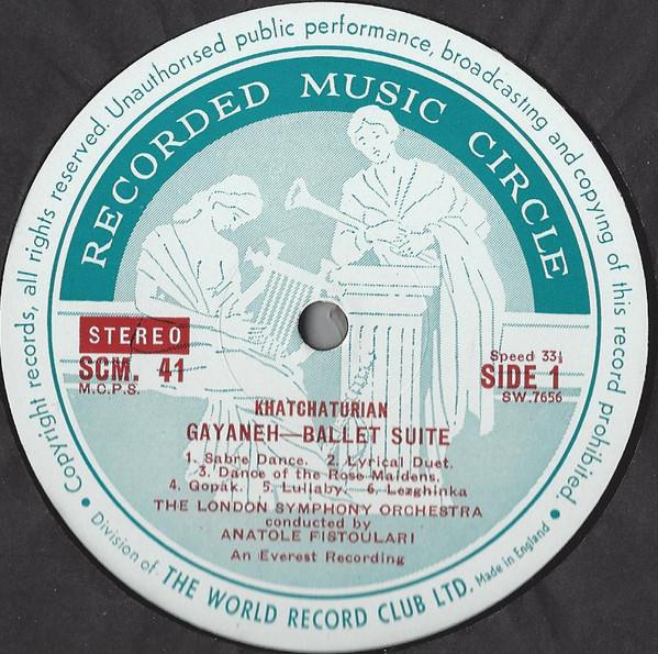 London Symphony Orchestra - khachaturian Gayaneh Ballet Suite - Lp