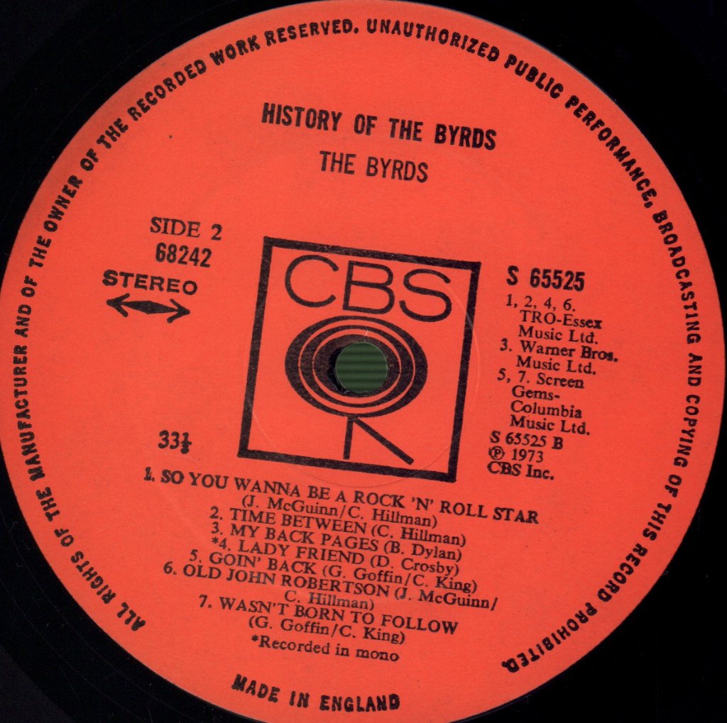 Byrds - History Of - Lp