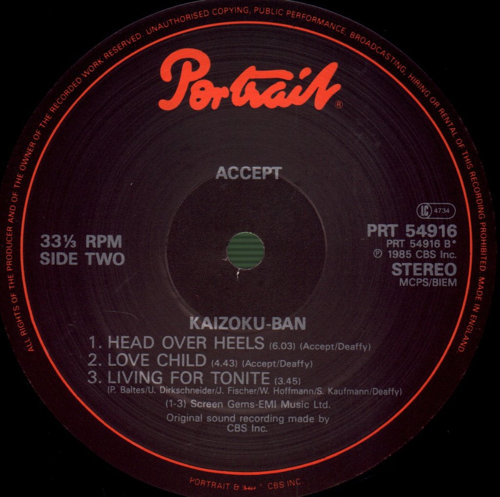 Accept - Kaizoku - Ban - Lp