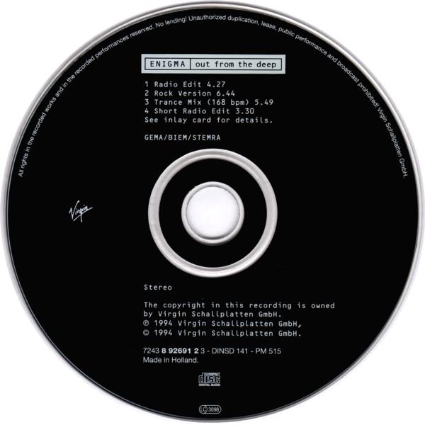Enigma - Out From The Deep - Cd