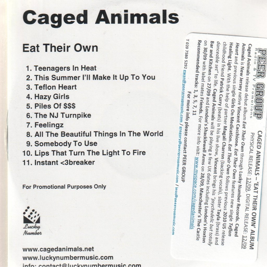 Caged Animals - Eat Their Own - Cdr