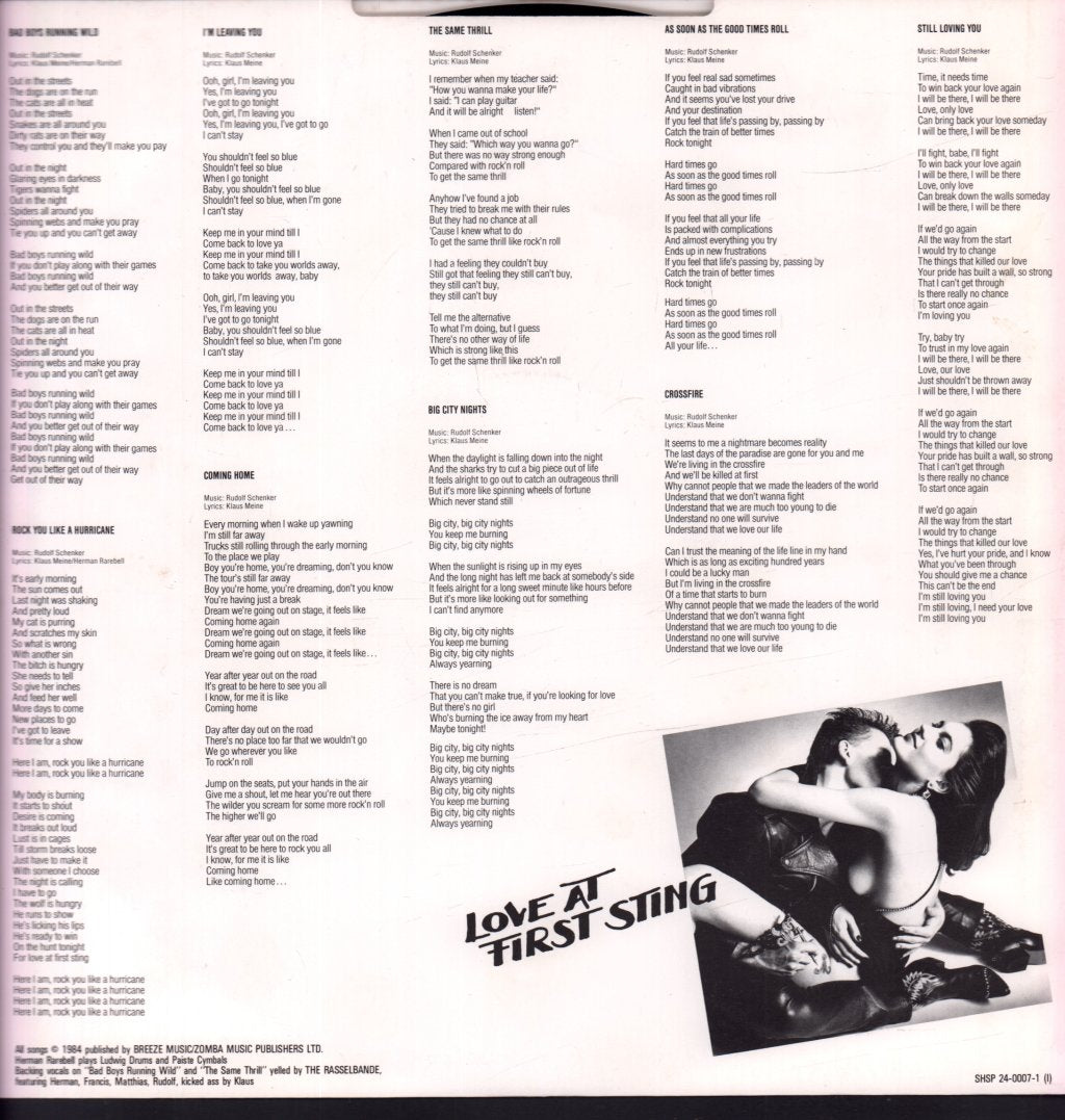Scorpions - Love At First Sting - Lp