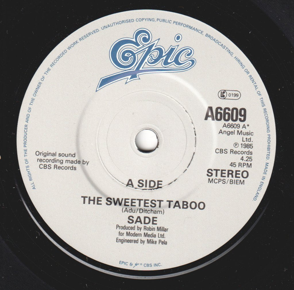 Sade - Sweetest Taboo - 7 Inch