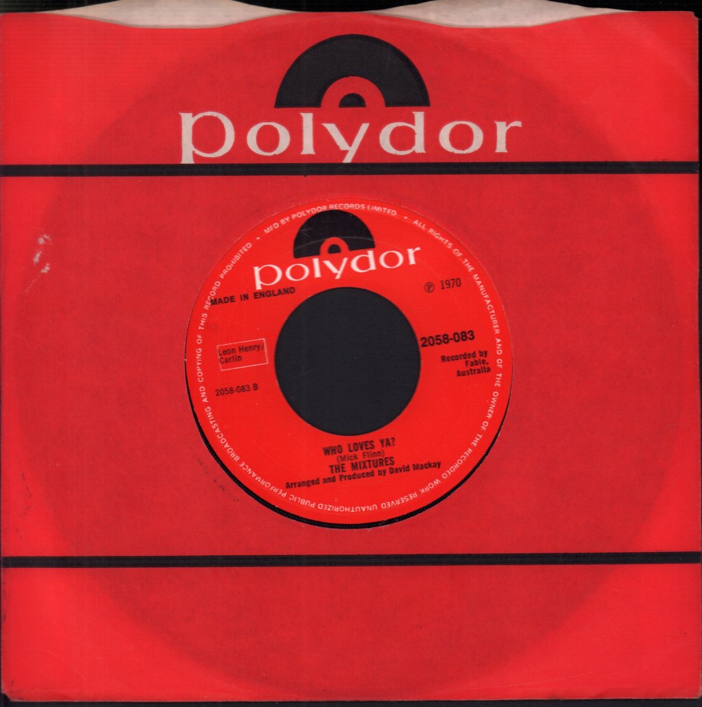 Mixtures - Pushbike Song - 7 Inch