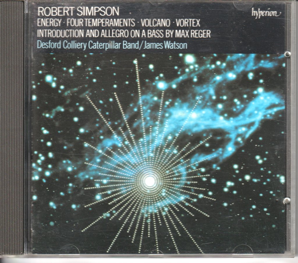 Robert Simpson - Energy, Four Temperaments, Volcano, Vortex, Introduction and Allegro On A Bass By Max Reger - Cd