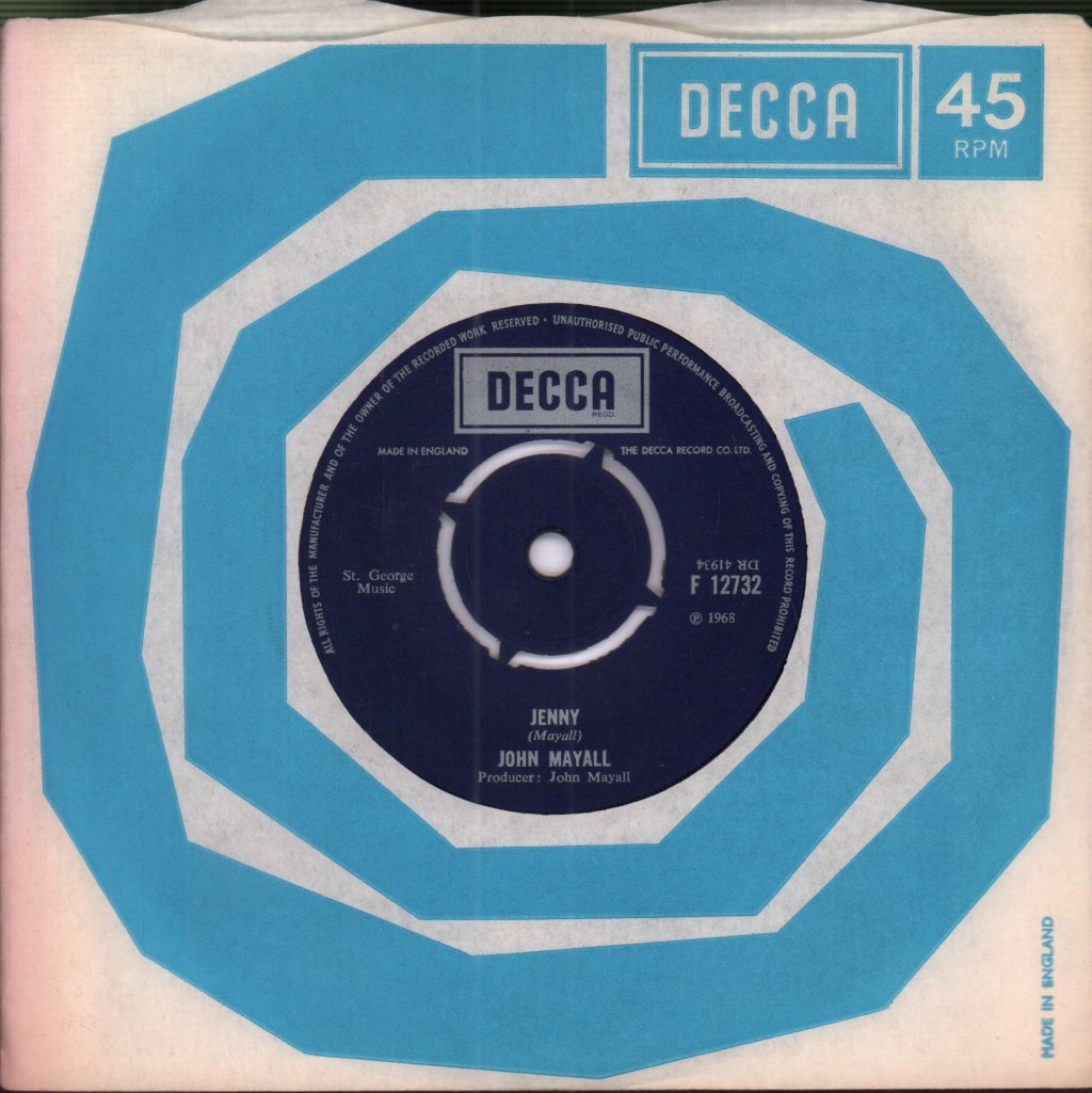 John Mayall - Jenny - 7 Inch