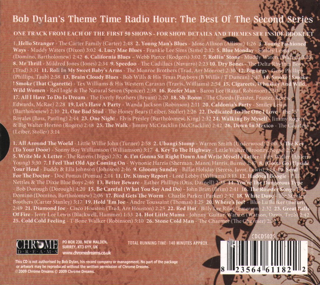 Various Artists - Bob Dylan's Theme Time Radio Hour (The Best Of The Second Series) - Double Cd